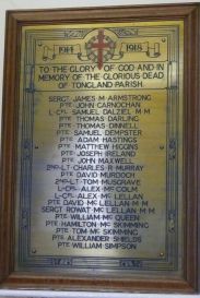 Tongland Church Plaque